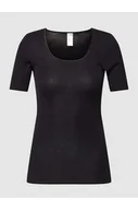 Koszulki i topy damskie - T-shirt z okrągłym dekoltem model LUXURY - Schiesser - miniaturka - grafika 1