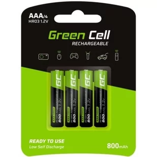 Green Cell Akumulator Green Cell 4x AAA HR03 800mAh GR04 - Ładowarki i akumulatory - miniaturka - grafika 1