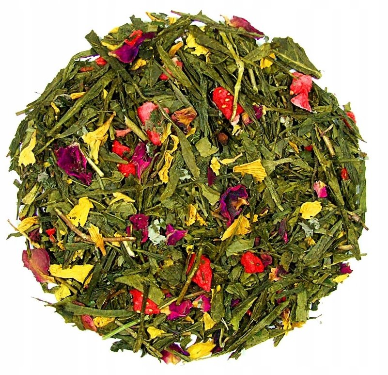Herbata Zielona Madame Butterfly róża Malina 1kg