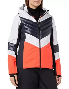 4F Damska kurtka narciarska Kudn011a Jeans, Red Neon, XXL, Czerwony neon - Kurtki damskie - miniaturka - grafika 1