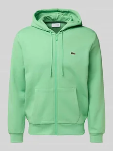 Bluza rozpinana z podzieloną kieszenią kangurką - Bluzy męskie - miniaturka - grafika 1