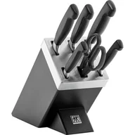 Zestawy sztućców - Zwilling Zestaw noży samoostrzących Four Star 35145-007-0 7 elementów czarny 35145-007-0 - miniaturka - grafika 1