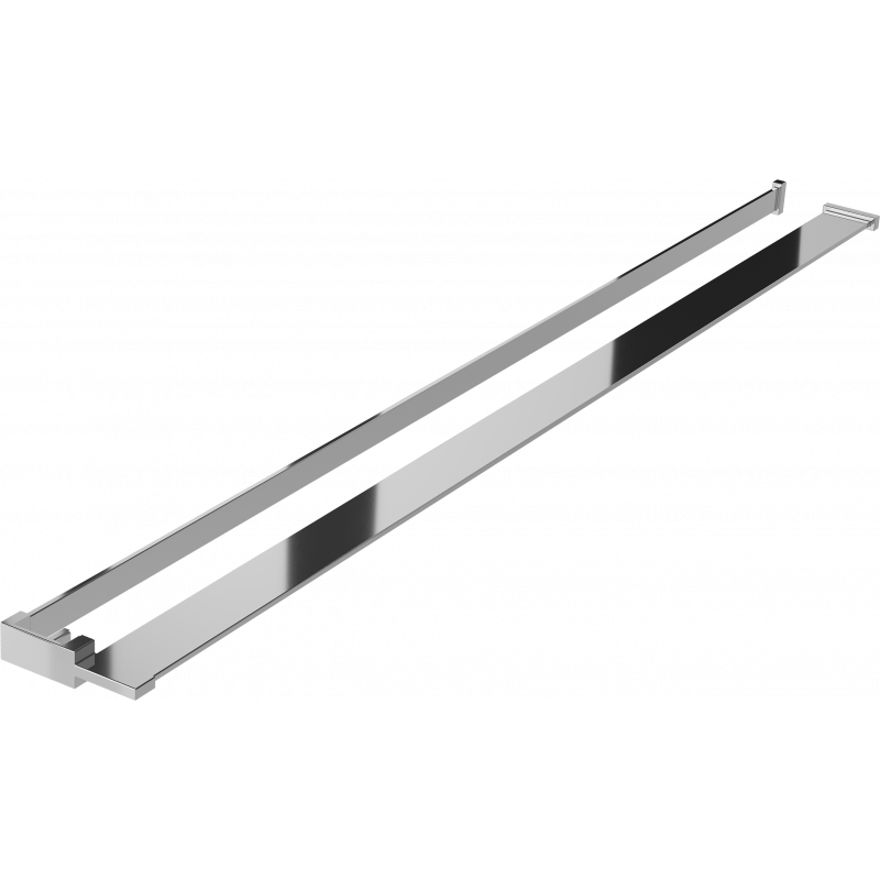 Mexen półka do ścianki prysznicowej z relingiem na ręczniki, chrom - 800-02-01