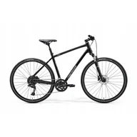 Rowery - Rower crossowy Merida CROSSWAY 300 M(51) GLOSSY BLACK(SILVER) - miniaturka - grafika 1