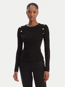 Swetry damskie - Guess Sweter W6RR58 Z2YK2 Czarny Regular Fit - miniaturka - grafika 1