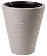 Donice - Form-Plastic Donica z wkładem SAHARA 30 jasnoszary - miniaturka - grafika 1