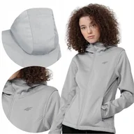 Kurtki damskie - KURTKA DAMSKA 4F SOFTSHELL PRZECIWDESZCZOWA SPORT MEMBRANA R. XS - miniaturka - grafika 1