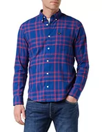 Koszule męskie - Lee Męska koszula biznesowa Button Down, Real Red, S - miniaturka - grafika 1