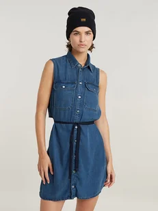 G-Star Sukienka dżinsowa w kolorze niebieskim - Sukienki G-Star Sukienka dżinsowa w kolorze niebieskim - Sukienki - miniaturka - grafika 1