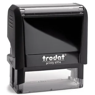 Pieczątka automat TRODAT 4914 czarna - poduszka czarna 64x26mm /TRE-4914CAWA/ - Pieczątki - miniaturka - grafika 1