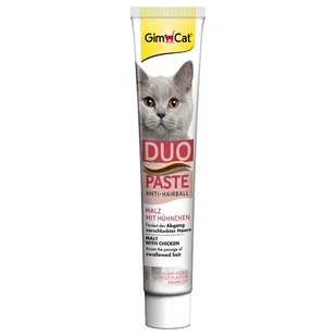 GimCat Anti-Hairball Duo, pasta ze słodem i kurczakiem - 3 x 50 g - Przysmaki dla kotów - miniaturka - grafika 2