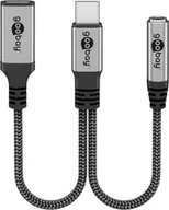Adaptery i przejściówki - Adapter USB Goobay Adapter USB-C™ do USB-C™ i jack, 3,5 mm AUX - Długość kabla 0.15 m - miniaturka - grafika 1