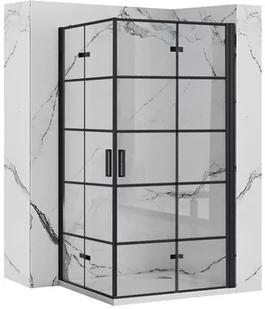 Rea Kabina prysznicowa Rea Molier Black Double 90x100 - Kabiny prysznicowe - miniaturka - grafika 1