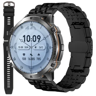 SMARTWATCH ENTER PrimeAI Funkcje AI Czat głosowy Barometr Kompas AMOLED GPT - Smartwatch - miniaturka - grafika 1
