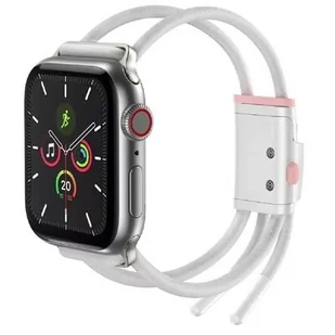 BASEUS pasek opaska bransoleta do Apple Watch 42 mm / 44 mm Biały LBAPWA4-B24 - Akcesoria do smartwatchy - miniaturka - grafika 1