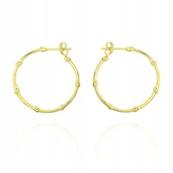 Kolczyki - Kolczyki Srebrne Kola Sztyft P.925 - miniaturka - grafika 1