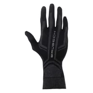 Rękawiczki sportowe męskie - RĘKAWICE BRUBECK THERMOACTIVE GE10010A-CZARNY – Czarny - miniaturka - grafika 1