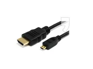 Kable - Kabel SAVIO cl-39 (HDMI M - Micro HDMI M; 1m; kolor czarny) - miniaturka - grafika 1