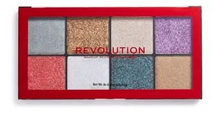 Makeup Revolution POSESSED GLITTER PALETTE - Paleta 8 prasowanych brokatów - Cienie do powiek - miniaturka - grafika 1