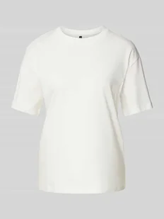 T-shirt o kroju relaxed fit z czystej bawełny model ‘SOPHIE MIA’ - Koszulki i topy damskie - miniaturka - grafika 1
