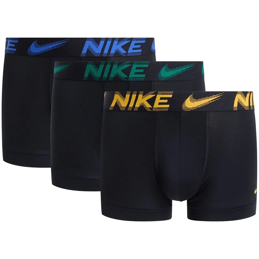 NIKE BOKSERKI MĘSKIE MAJTKI TRUNK 3PK CZARNE r.L