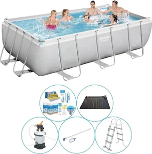 Zestaw basenowy - Bestway Power Steel Prostokątny 404x201x100 cm - Baseny ogrodowe - miniaturka - grafika 1