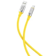 Kable USB - XO kabel NB251 USB - USB-C 1,0 m 6A zółty - miniaturka - grafika 1
