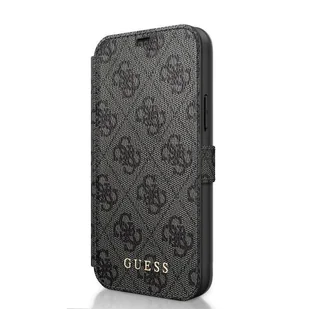 Guess GUFLBKSP12M4GG iPhone 12 6,1" Max/Pro szary/grey book 4G Charms Collection - Etui i futerały do telefonów - miniaturka - grafika 3