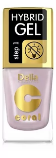 Delia Cosmetics Coral Hybrid Gel Emalia do paznokci nr 66 11ml - Lakiery do paznokci - miniaturka - grafika 1