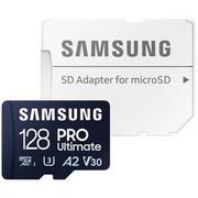 Karty pamięci - Karta pamięci Samsung Micro SDXC PRO Ultimate 128GB UHS-I U3 (200R/130W) + SD adaptér (MB-MY128SA/WW) - miniaturka - grafika 1