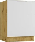 Szafki kuchenne - Stolkar Szafka kuchenna stojąca ISABEL D60PC P/L szary mat/dąb artisan STOLKAR - miniaturka - grafika 1