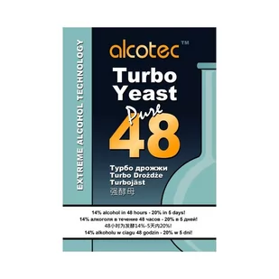 Drożdże gorzelnicze ALCOTEC TURBO YEAST PURE 48 - Domowy wyrób alkoholu - miniaturka - grafika 1