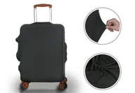 Akcesoria podróżnicze - POKROWIEC OCHRONNY NA WALIZKĘ BAGAŻ PODRÓŻNY 18-21" CALI 45-55cm rozmiar S - miniaturka - grafika 1