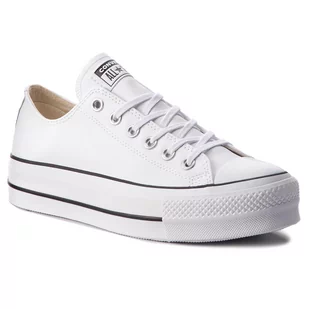 Converse Trampki Ctas Lift Clean Ox 561680C White/Black/White - Trampki damskie - miniaturka - grafika 1