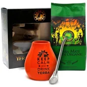 Yerba Mate - ORGANIC MATE GREEN (yerba mate) ZESTAW YERBA MATE BIO 400 g, MATERO, BOMBILLA - ORGANIC MATE GREEN - miniaturka - grafika 1