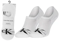 Skarpetki męskie - CALVIN KLEIN SKARPETKI STOPKI 1 PARA WHITE 701218733 001 - Rozmiar: 40-46 - miniaturka - grafika 1