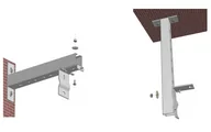 Akcesoria do projektorów - DELUXX dystanse ścienno-sufitowe 30cm do serii Professional - miniaturka - grafika 1