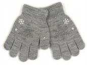 Rękawiczki dla dzieci - YO! rękawiczki 5-palcowe akrylowe 18cm 140 146 152 - miniaturka - grafika 1