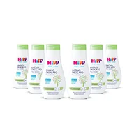 Kosmetyki kąpielowe dla dzieci - HiPP Baby Care delikatna kąpiel, żel pod prysznic dla dzieci, delikatnie oczyszcza i regeneruje, bez łez, dla skóry wrażliwej, neutralne pH, z naturalnym ekstraktem z organicznych migdałów, 6 szt. 350 - miniaturka - grafika 1