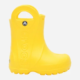 Kalosze dziecięce dla dziewczynki Crocs Handle Rain Boot Kids 12803-730 26 Żółte (883503861244) - Buty dla dziewczynek - miniaturka - grafika 1