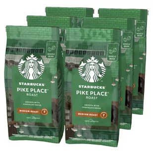 STARBUCKS Pike Place Roast, Medium Roast, Kawa Ziarnista 200g (6 sztuk w zestawie) - Kawa - miniaturka - grafika 1