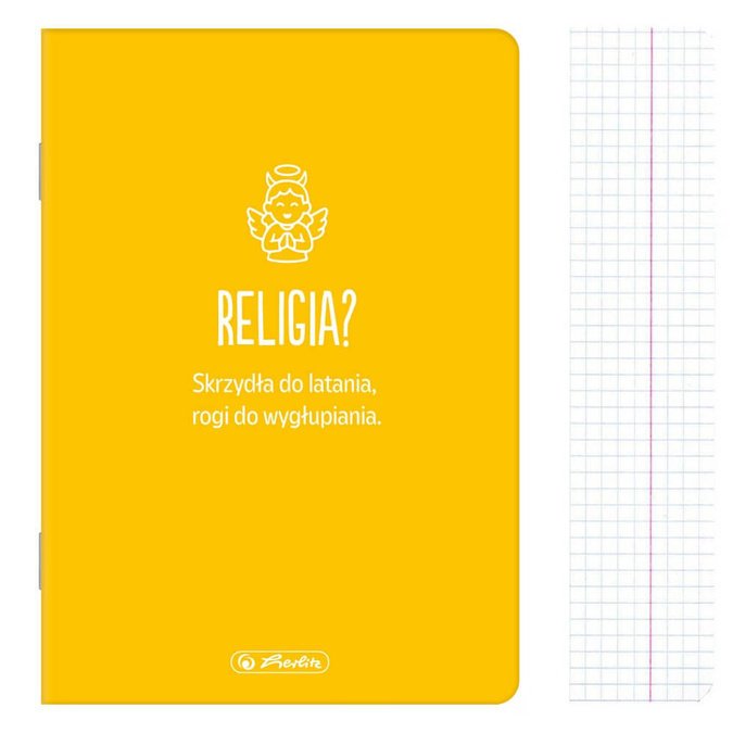 Zeszyt A5 32k kratka religia przedmiotowy tematyczny soft touch HERLITZ