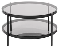 Ławy i stoliki kawowe - Stolik Bayonne Glass/black - miniaturka - grafika 1
