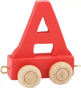 Small Foot Design Wagonik z literką A Alfabet Pociąg - Pociągi dla dzieci - miniaturka - grafika 1