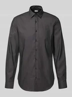 Koszule męskie - Koszula biznesowa o kroju slim fit z listwą guzikową - miniaturka - grafika 1