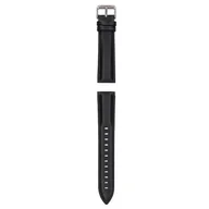 Akcesoria do smartwatchy - Pasek GARETT Skórzany (20 mm) Srebrno-czarny - miniaturka - grafika 1