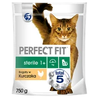 Sucha karma dla kotów - Perfect Fit Sterile 1+ 0,75 kg - miniaturka - grafika 1