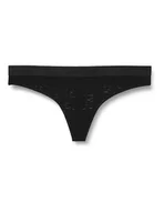 Majtki damskie - Calvin Klein Stringi damskie Plus, Czarny, 3XL - miniaturka - grafika 1
