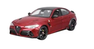 Alfa Romeo Giulia GTA Metal Red 1:18 BBURAGO - Samochody i pojazdy dla dzieci - miniaturka - grafika 1