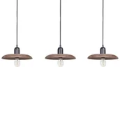 Lampy sufitowe - Lampa wisząca 3-punktowa drewno mango ciemne MANJEERA - miniaturka - grafika 1